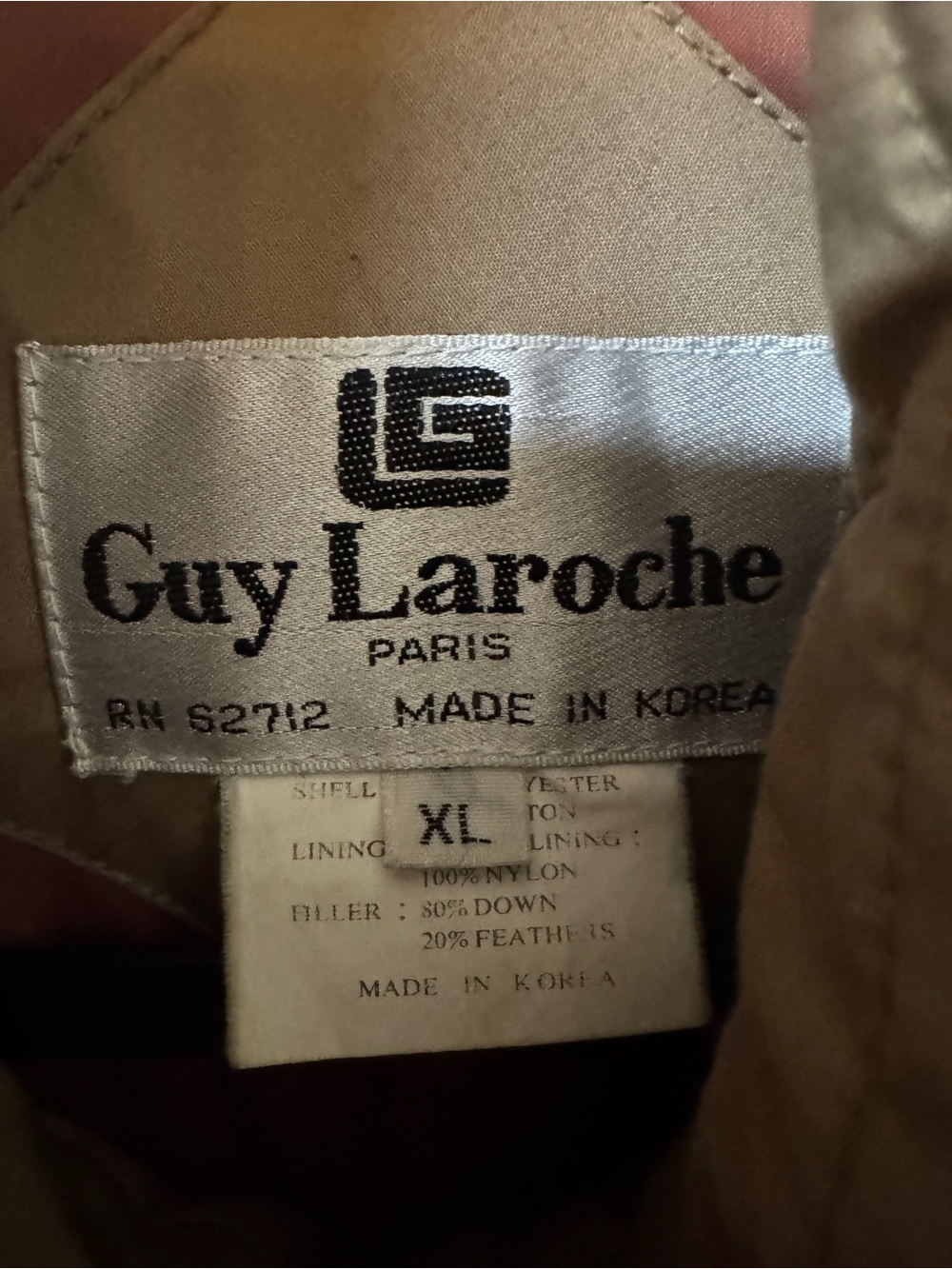 Vintage (80s) Guy Laroche Down Jacket - Picture 2 of 9